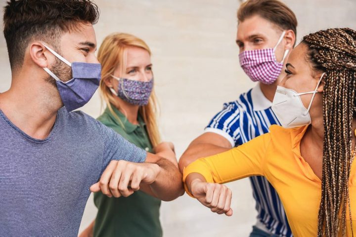 masque personnalisé logo entreprise