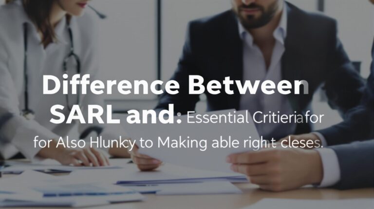 difference entre sarl et sa