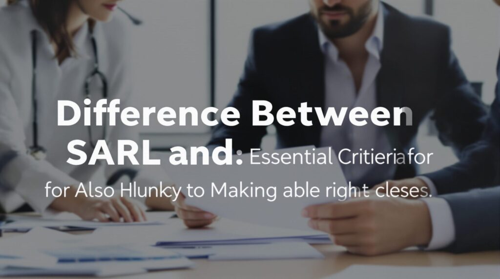 difference entre sarl et sa