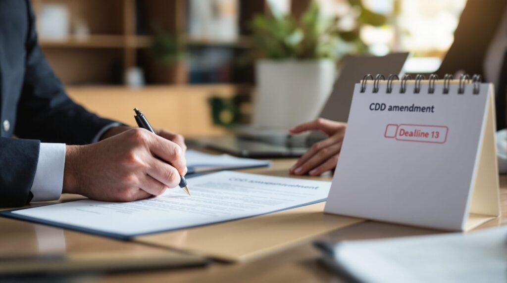 avenant au contrat cdd