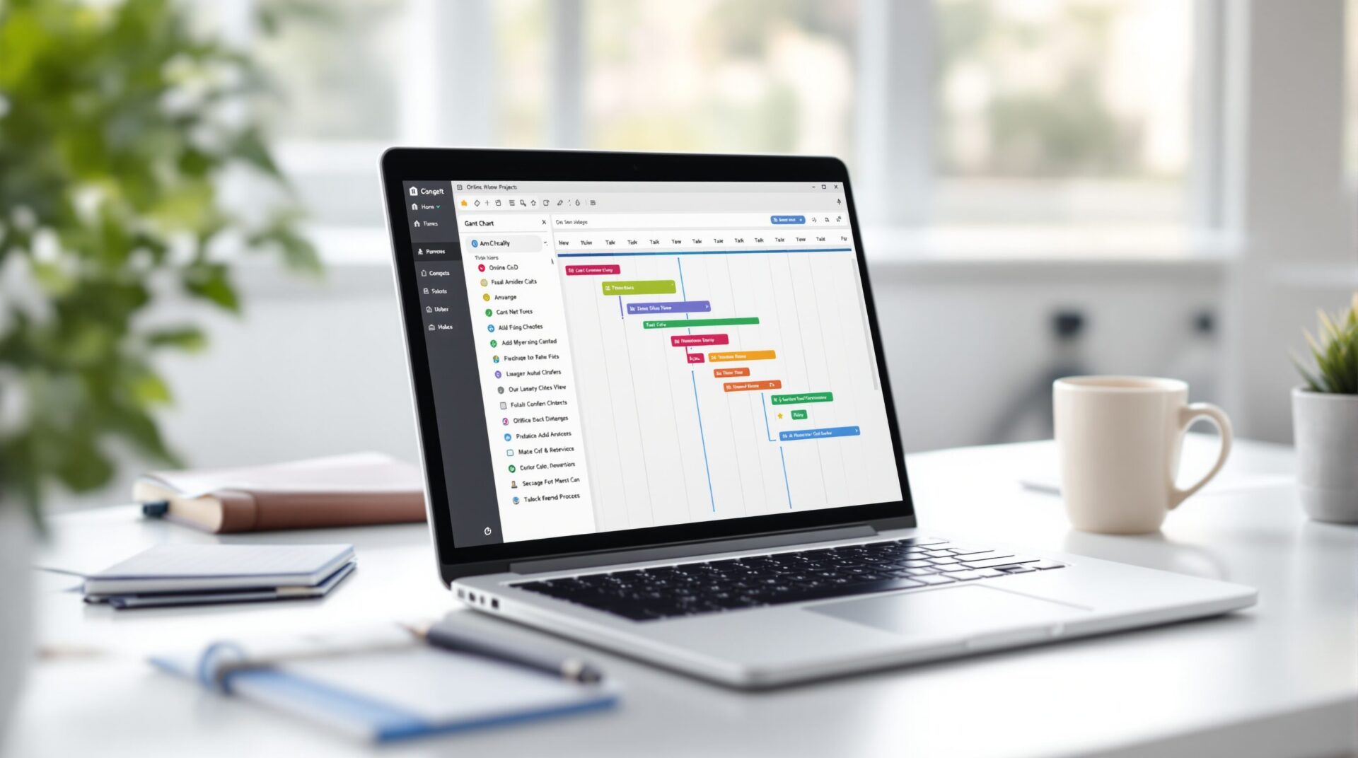 diagramme gantt en ligne