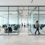 cloison en verre pour bureau