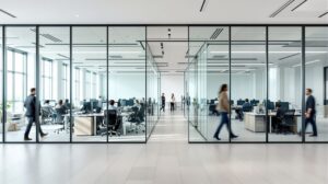 cloison en verre pour bureau