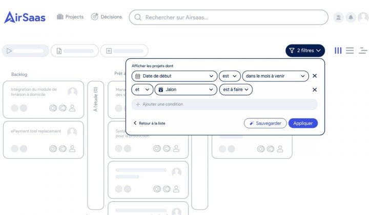 optimisation fiche projet, logiciel, outil de pilotage