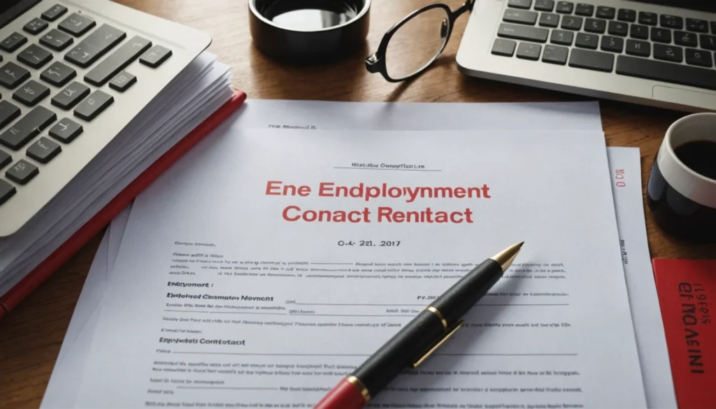 faire un faux contrat de travail risque
